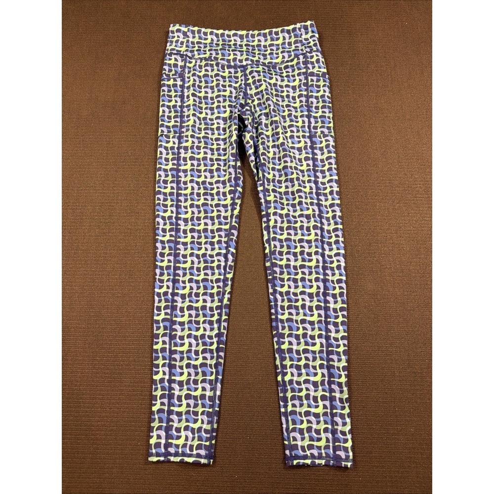 NWT  J. McLAUGHLIN Catalina Rhonda Leggings Navy Blue Green Ocean Ribbon New